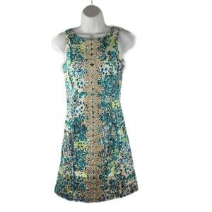 Lilly Pulitzer Ember Sea Oat Escapades Everglades Gold Lace Shift Dress